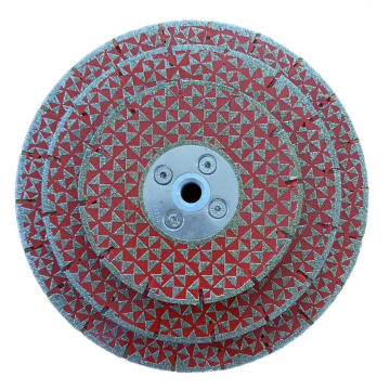 Electroplated triangle saw blade